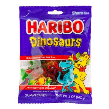 Haribo Dinosaurs 142g (5oz) (Box of 12)