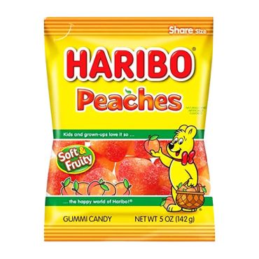 Haribo Peaches 142g (5oz) (Box of 12)
