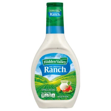 Hidden Valley The Original Ranch Topping & Dressing 473ml (16 oz) (Box of 6)