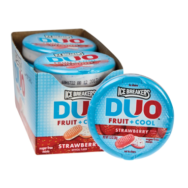 Ice Breakers Duo Mints Strawberry 36.8 (1oz) (Box of 8)