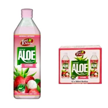 Just Drink Lychee Aloe 500ml (Case of 12)