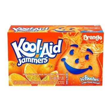 Kool Aid Jammers Orange (10 Pouches) 180ml (Box of 4) - Canadian