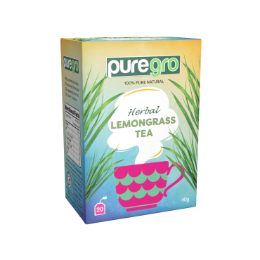 Puregro Lemongrass Tea 40g (20 Tea Bags) (Box of 6)
