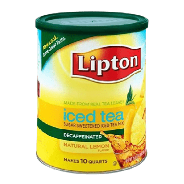 Lipton Iced Tea Decaf Lemon Powder Mix 670g (23.6oz) (Box of 6)