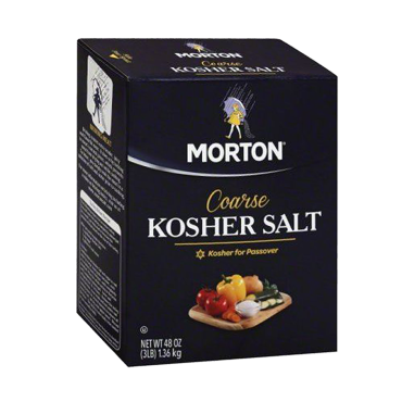 Morton Coarse Kosher Salt 1.36kg (48oz) (Box of 12)