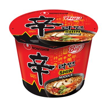 NONGSHIM Shin Ramyun Noodles Big Bowl 114g (Pack of 16)