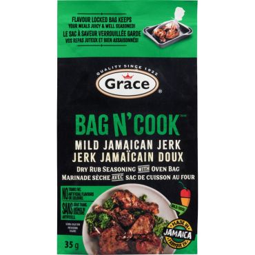 Grace Bag & Cook Mild Jerk Seasoning 35g (Case of 8) BBE 30 MAY 2024