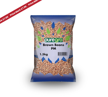 Puregro Brown Beans 1.5kg PM £7.99 (Box of 6)