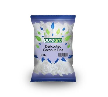 Puregro Desiccated Coconut Medium 300g PM £1.49 (Box of 10)