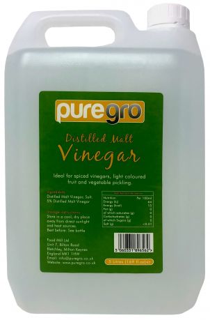 Puregro Distilled Malt Vinegar 5ltr (1.69 fl.oz) (Box of 4)