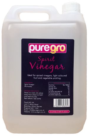 Puregro Spirit Vinegar 5ltr (1.69 fl.oz) (Box of 4)