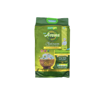 Puregro Aroma Platinum Extra Long Grain Basmati Rice 10kg PM £17.99