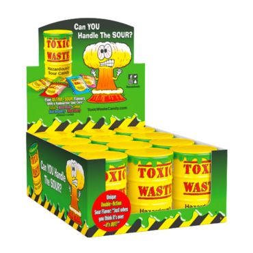 Toxic Waste Assorted Sour Drums 48g (1.7 oz) (Box of 12)