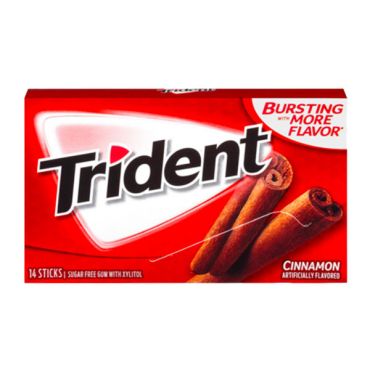 Trident Gum Cinnamon 14ct (Box of 12)