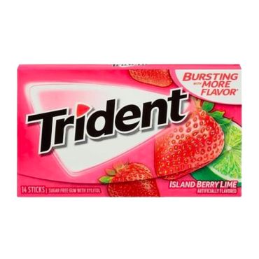 Trident Gum Island Berry Lime 14ct (Box of 12)