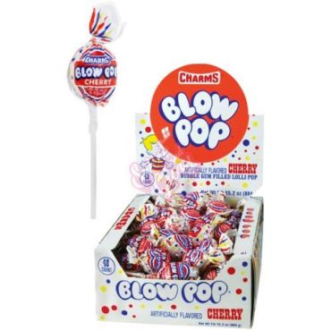 Charms Blow Pop Cherry 18g (0.65oz) (Box of 48)