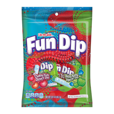 Fun Dip Peg Bag 58g (2.07oz) (Box of 12) BBE 28 FEB 2024