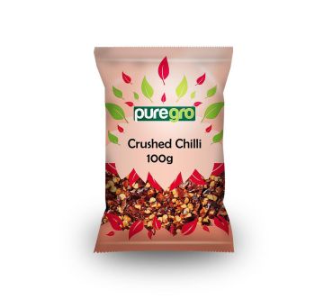 Puregro Crushed Chilli 100g PM £1.29 (Box of 10)