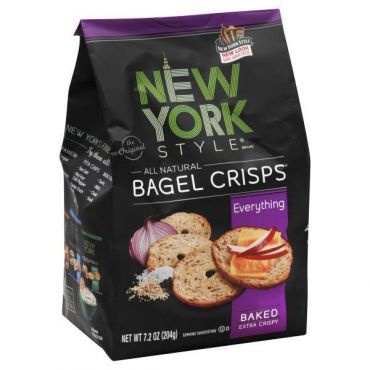 New York Style Everything Bagel Crisps 204g (7.2oz) (Box of 12)