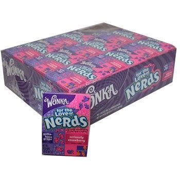 Wonka Nerds Grape & Strawberry 46.7g (1.65oz) (Box of 36) BBE 30 AUG 2024