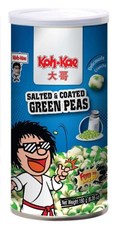 Koh-Kae Salted Green Peas 180g (Pack of 12) BBE 24 FEB 2025