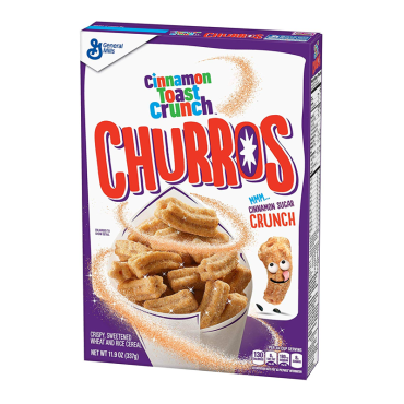 Cinnamon Toast Churros Cereal 337g (11.9oz) (Box of 12) (BBE- 16/10/2022)