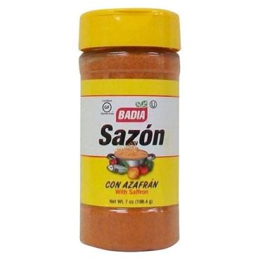 Badia Sazon with Saffron 198.4g (7oz) (Box of 6)