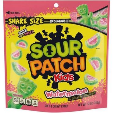 Sour Patch Kids Share Size Watermelon 340g (12oz) (Box of 12)