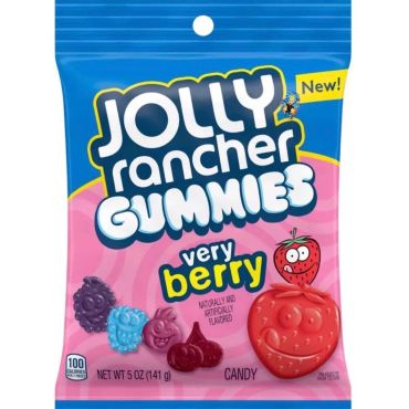 Jolly Rancher Gummies Very Berry Peg Bag 141g (5oz) (Box of 12)