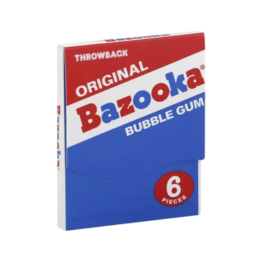 Bazooka Throwback Mini Wallet Pack 42.6g (1.5oz) (Box of 12)