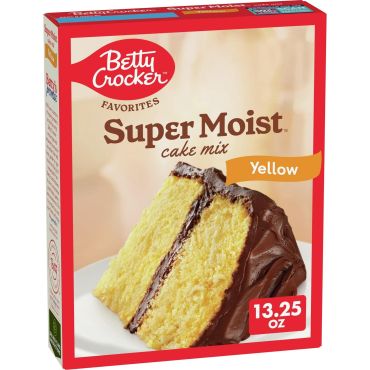 Betty Crocker Super Moist Yellow Cake Mix 376g (13.25oz) (Box of 12)
