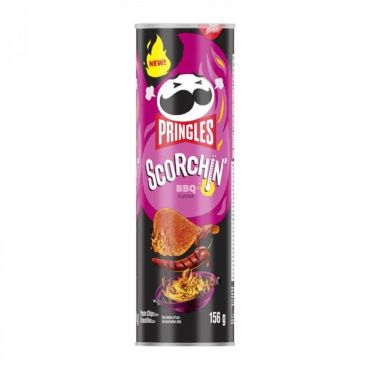 Pringles Scorchin' BBQ 156g (5.5oz) (Box of 6) - Canadian