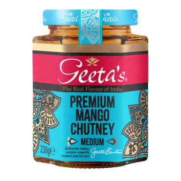 GEETAS PREMIUM MANGO CHUTNEY 230g (Box of 6)