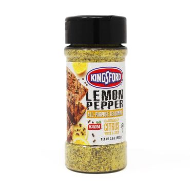 Badia Kingsford Lemon Pepper 99.2g (3.5oz) (Box of 12)