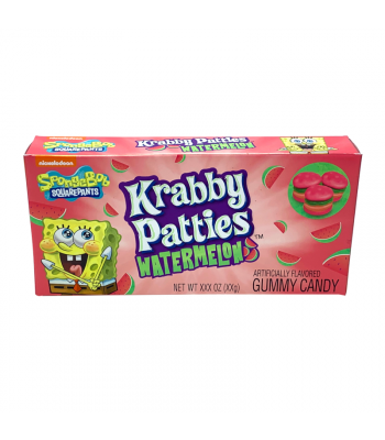 Gummy Krabby Patties Watermelon Theater Box 72g (2.54oz) (Box of 12) BBE 31 MAR 2024