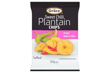 Grace Sweet Chilli Plantain Chips PMP 49p 35g (Box of 30)