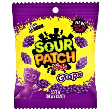 Sour Patch Kids Grape Peg Bag 101g (3.58oz) (Box of 12)