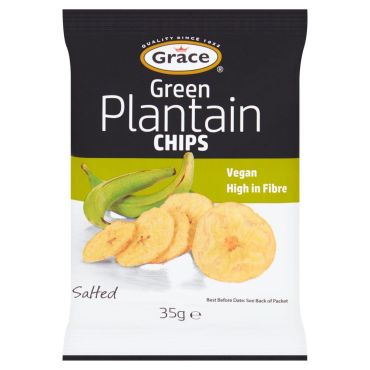 Grace Green Plantain Chips PMP 49p 35g (Box of 30)