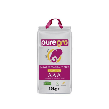 Puregro Premium Jasmine Fragrant Rice 20kg PM £26.99