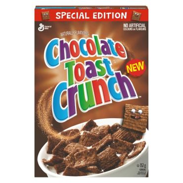 Chocolate Toast Crunch Cereal 352g (12.4oz) (Box of 12) (BBE- 03/11/2022)