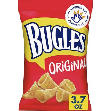 Bugles Original Crispy Corn Snacks 104g (3.7oz) (Box of 12)