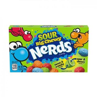 Wonka Nerds Big Chewy Sour Theater Box 120.4g (4.25oz) (Box of 12)