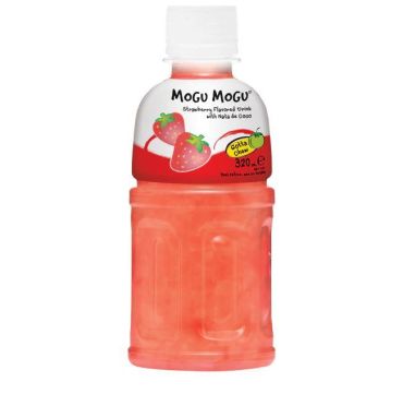 Mogu Mogu Nata De Coco Drink Strawberry Flavour 320ml (Box of 12)
