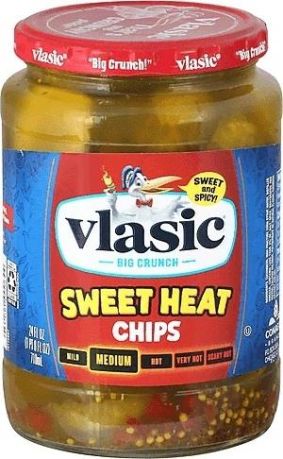 Vlasic Sweet Heat Chips 710ml (24 fl.oz) (Box of 6) BBE 31 JAN 2024
