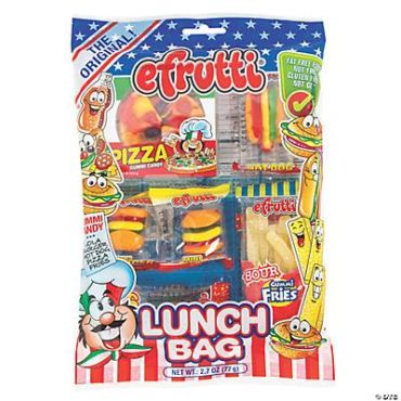 Efrutti Gummi Lunch Shelf Tray 77g (2.7oz) (Box of 12)
