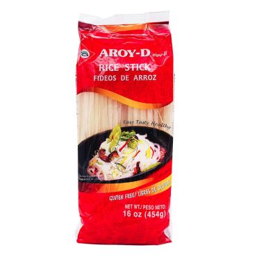 Aroy Dried Rice Stick 454g (3MM) (Box of 30)