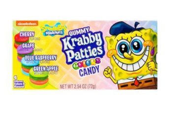 Gummy Krabby Patties Colors Theater Box 72g (2.54oz) (Box of 12)