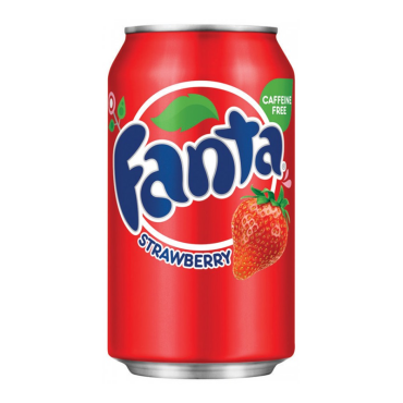 Fanta Strawberry Soda 355ml (12 fl.oz) (2 x 12 Case) (Box of 24)