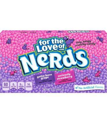 Wonka Nerds Grape & Strawberry Video Box 141.7g (5oz) (Box of 12)