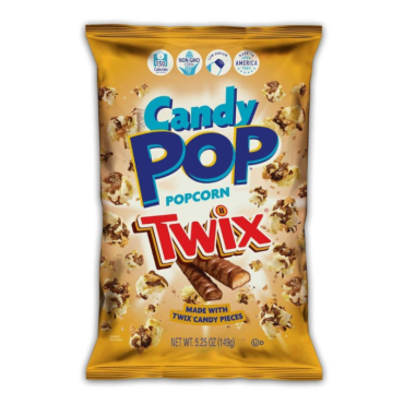 Candy Pop Popcorn Twix 149g (5.25oz) (Box of 12) BBE 29 MAR 2024
